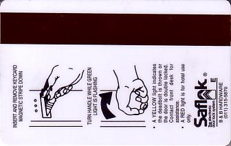 Hotel Keycard Inter-Continental  South Africa Back