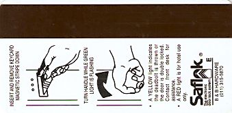 Hotel Keycard Inter-Continental  South Africa Back