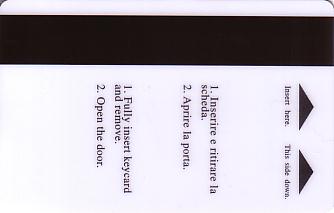 Hotel Keycard Jolly Hotels Lecco Italy Back