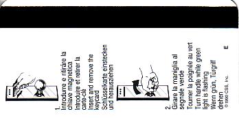 Hotel Keycard Jolly Hotels Milan Italy Back