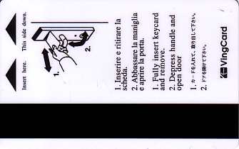 Hotel Keycard Jolly Hotels Milan Italy Back