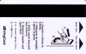 Hotel Keycard Jolly Hotels Milan Italy Back