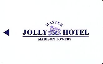 Hotel Keycard Jolly Hotels Madison Towers  Front