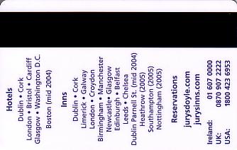 Hotel Keycard Jurys Doyle Generic Back