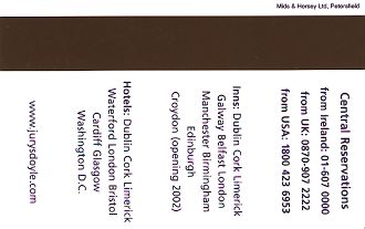Hotel Keycard Jurys Doyle Generic Back