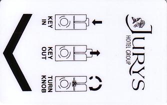 Hotel Keycard Jurys Doyle Generic Front