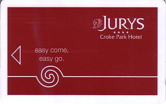 Hotel Keycard Jurys Doyle Croke park Ireland Front