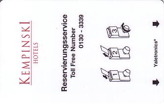 Hotel Keycard Kempinski Generic Front