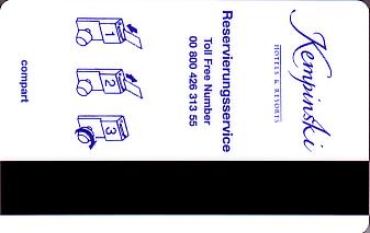Hotel Keycard Kempinski Generic Back