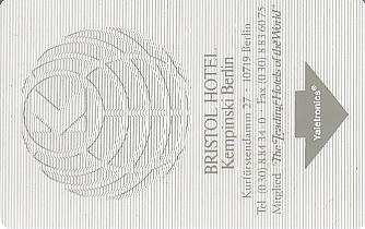 Hotel Keycard Kempinski Berlin Germany Front