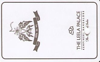 Hotel Keycard Kempinski Bangalore India Front