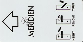 Hotel Keycard Le Meridien Generic Front