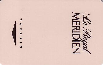 Hotel Keycard Le Meridien  Bahrain Front
