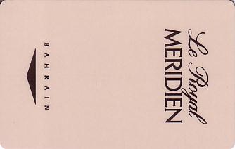 Hotel Keycard Le Meridien  Bahrain Front