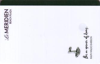 Hotel Keycard Le Meridien Beach Plaza Monaco Front