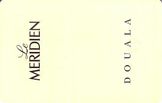 Hotel Keycard Le Meridien Douala Cameroon Front