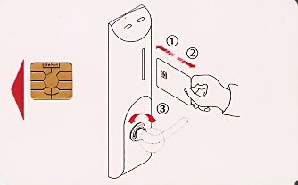Hotel Keycard Le Meridien Douala Cameroon Back