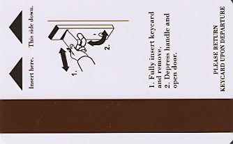 Hotel Keycard Le Meridien Kota Kinabalu Malaysia Back