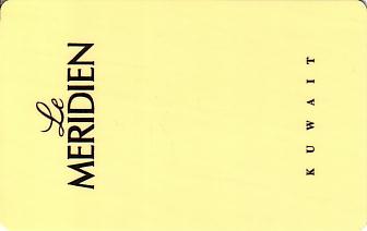 Hotel Keycard Le Meridien  Kuwait Front