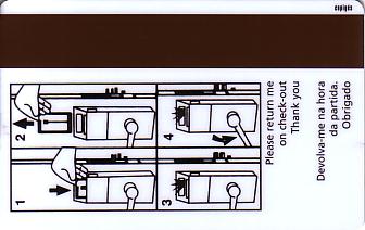 Hotel Keycard Le Meridien Lisbon Portugal Back