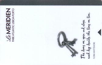 Hotel Keycard Le Meridien Lisbon Portugal Front
