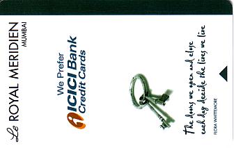 Hotel Keycard Le Meridien Mumbai India Front
