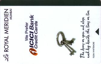 Hotel Keycard Le Meridien Mumbai India Front