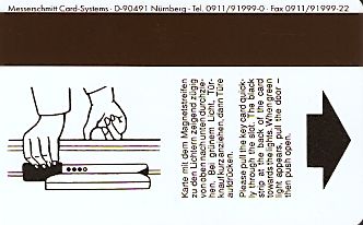 Hotel Keycard Lindner Duesseldorf Germany Back