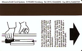 Hotel Keycard Lindner Duesseldorf Germany Back
