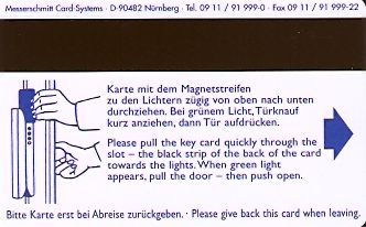 Hotel Keycard Lindner Duesseldorf Germany Back