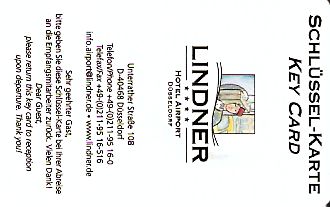 Hotel Keycard Lindner Duesseldorf Germany Front