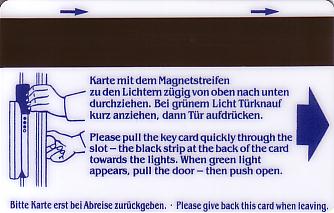 Hotel Keycard Maritim Halle Germany Back