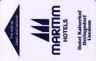 Hotel Keycard Maritim Heringsdorf Germany Front