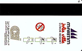 Hotel Keycard Maritim Luxor Egypt Back