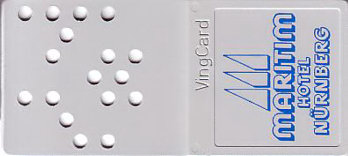 Hotel Keycard Maritim Nuremberg Germany Front