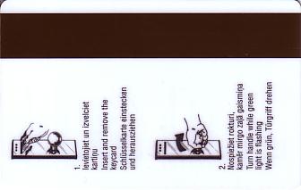 Hotel Keycard Maritim Riga Latvia Back