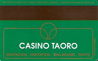 Hotel Keycard Maritim Tenerife Spain Back