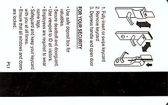 Hotel Keycard Marriott Generic Back