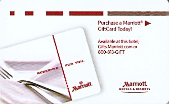 Hotel Keycard Marriott Generic Front