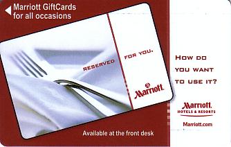 Hotel Keycard Marriott Generic Front