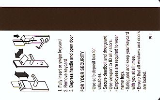 Hotel Keycard Marriott Generic Back