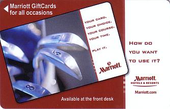 Hotel Keycard Marriott Generic Front