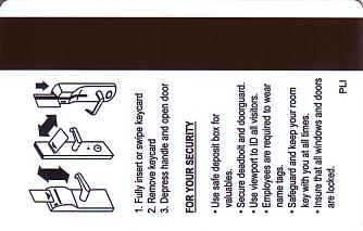 Hotel Keycard Marriott Generic Back