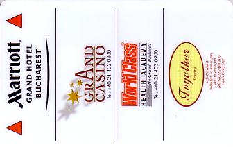 Hotel Keycard Marriott Bucharest Romania Front