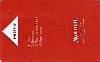 Hotel Keycard Marriott Cebu Philippines Front