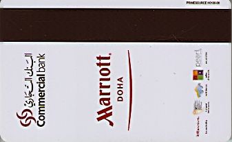 Hotel Keycard Marriott Doha Qatar Back