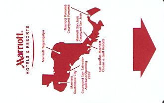 Hotel Keycard Marriott  Guatemala Front