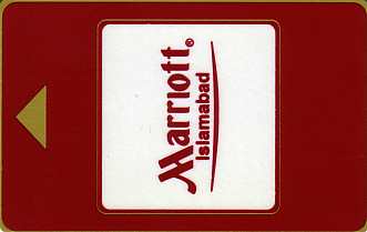 Hotel Keycard Marriott Islamabad Pakistan Front