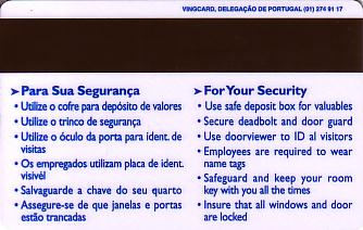 Hotel Keycard Marriott Lisbon Portugal Back