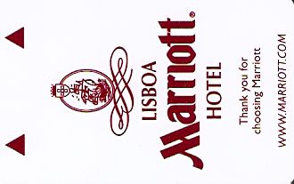 Hotel Keycard Marriott Lisbon Portugal Front
